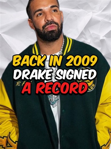 Back in 2009 Drake signed a record deal that gave Birdman #drake #rapper #birdman #rap #fyp
