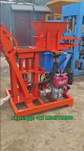 small manual petit presse hydraulique adobe argile emboîtable for clay interlock blocks #claybricks