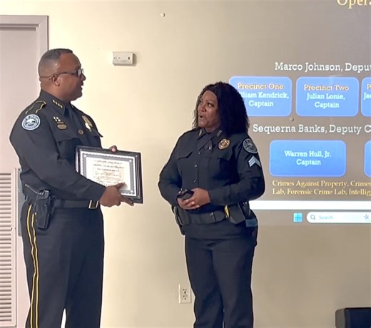 32K views · 379 reactions | Chief Joseph Wade congratulates Sgt. Farlisha Robinson for 22 years of service with JPD. | Jackson Police Department | Facebook