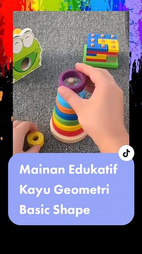 Mainan Edukatif Kayu Geometri Basic Shape 6 Bentuk #toys #mainananak #mainanedukasi #kadoanak #mainanpintarku #mainanedukatif #basicshapes #mainankayu #mainanbloks #puzzle #mainanpuzzle #puzzleanak
