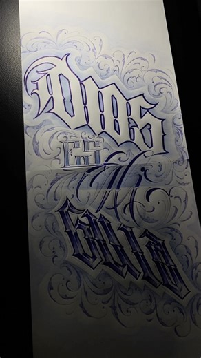 Dios es mi guía #viral #tattoo #lettering #handwriting #art #calligraphy #blue #mexico #ink