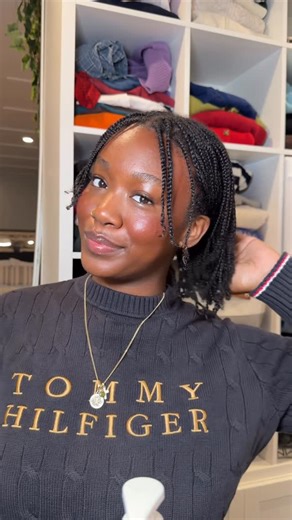 TIANA POLLARD on Instagram: "Episode 1: How to install mini braids on natural hair 💌✨ Next episode will focus on how to wash and maintain mini braids Product details: Styling cream @umbertogiannini Shea butter linked in my Amazon storefront! Mousse @patternbeauty Stretched my hair with the @myrevair #blackgirlhairstyles #minibraids #blackgirlmagic #protectivestyles #4typehair"