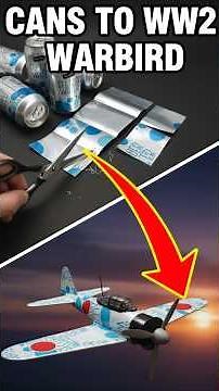 I Turned soda cans into a WW2 WARBIRD (A6M Zero) 🤯✈️