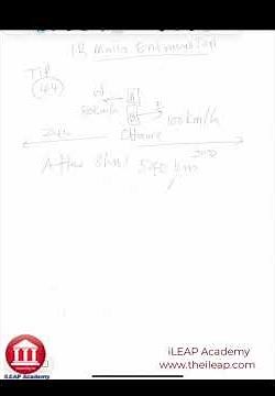 Math Relative Speed & Opposite Directions