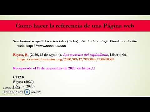 Página web. Como hacer la referencia de una Página web. Normas APA 7ma 7a edición 2026 Bibliografía