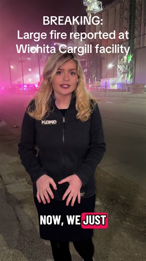 BREAKING: MARCH 9th 10pm Fire crews are responding to a building fire at the Cargill facility near 13th and Mosley. Drivers are being asked to avoid the area while firefighters work to get the flames under control. #wichita #breakingnews #kansasnews #localnews