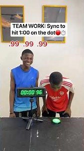 Can 2 Players Sync To Hit Exactly 1:00 On The Dot? ⏱️👥 #shorts