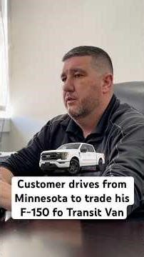 Customer drives from Minnesota to trade his Ford F-150 for a Transit van #bts #behindthescenes