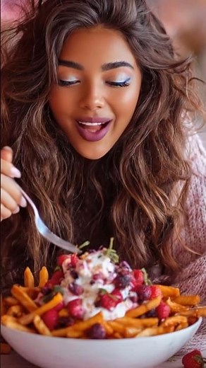 Breakfast Poutine ASMR #asmr #eatingsounds #mukbang #shortsfeed #asmreating #oddlysatisfying