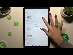 How to Set Up a Screen Lock on SAMSUNG Galaxy Tab A9+