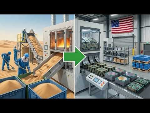 Sand → Microchips | How simple sand becomes the brain of your phone (Full Process)✅