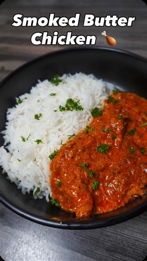 Dali Monageng on Instagram: "Smoked Butter Chicken with Basmati Rice 🍗🔥🍛 Serves: 4 Style: Smoky, rich, and spicy with that homemade comfort Ingredients: For the Chicken Marinade: • 4 chicken fillets • 2 tbsp double cream yogurt • 2 tsp each: Garam masala, salt, pepper, cumin, turmeric, paprika, plain yoghurt, and Mother-in-Law spice • Cling wrap (for covering) For the Sauce: • 1 onion (chopped) • 2 tbsp butter • 1 tbsp crushed garlic • 1 tsp Mother-in-Law spice • 1 tsp salt • 2 diced tomatoes