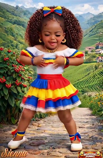 Colombian Dancing Baby 💃🇨🇴 | Sweet but Sassy Latin Vibes #dance #viral