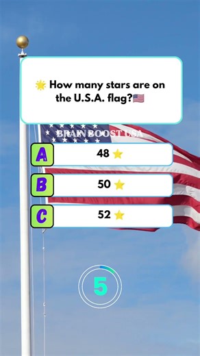 ⭐ “Count them carefully!”🇺🇸 “Symbol of states🤔how many stars are on the USA flag#usaquiz #amercia
