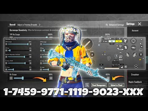 NEW UPDATE 4.1🔥BEST SENSITIVITY CODE + CONTROL SETTINGS BGMI/PUBG MOBILE