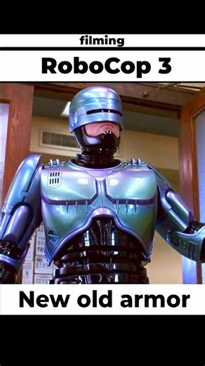 Filming Robocop 3. New old armor for Robo