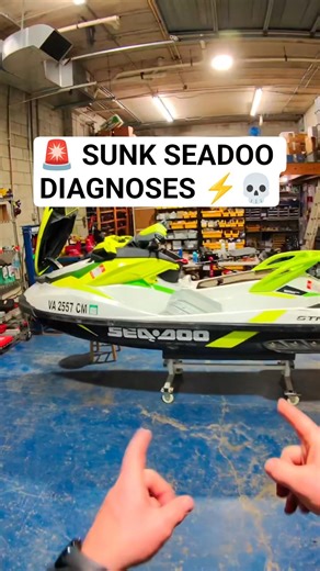 We Diagnosed the SUNK Seadoo GTI (The Verdict...) 🚨🌊 #seadoo #seadoolife #pwc #jetski #ocmd #shorts