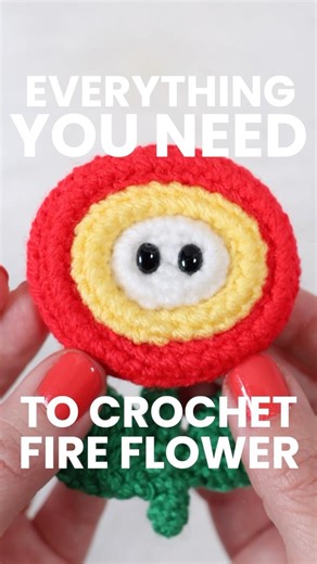 Let’s prep materials to make a Fire Flower! Part 1 of the pattern will be up on Sunday 🔥 #amigurumi