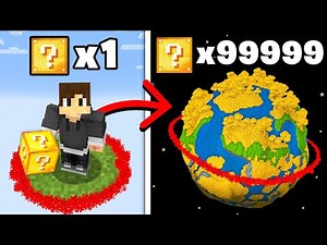Minecraft, But Lucky Blocks = World Size