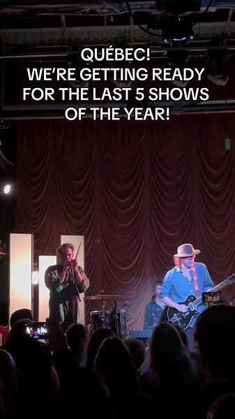 We’re so happy and ready to give it our all at these last few shows. Excited to finish the year with you all! Tickets are still available at the link in our bio #halfmoonrun #liveontour #quebecconcert