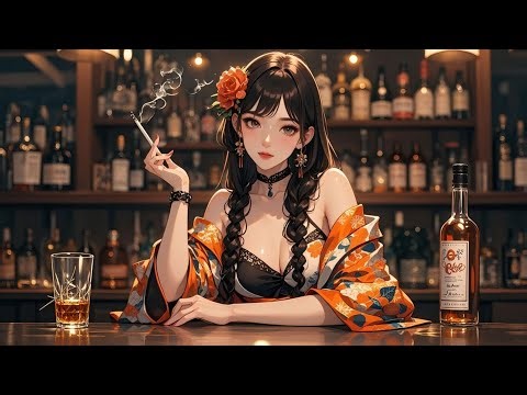 🎵 没入型の日本のジャズバー｜Japanese Jazz | Relaxing/Sleep/Study Music with Kimono Girl🎵