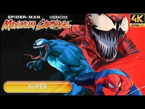 Spider-Man and Venom Maximum Carnage: Super - Full Game Longplay (MaXimum Collection | 4K 60FPS)