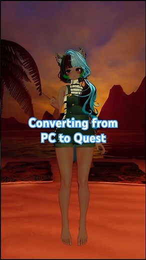 How to convert you model from PC to Quest using VRCQuesttools #unity #vrchat #vrc