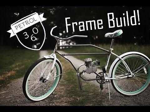 Replica Board Track Racer, motorized bike, Frame Build, Part 3