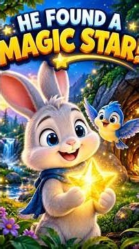 The Little Rabbit Found a Magic Star | Magical Story for Kids | Shorts