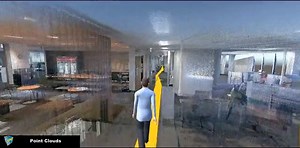 Navigation through point clouds and voxels