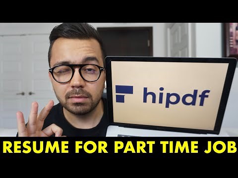 How to Make a Part Time Job Resume with NO Experience | Free Resume Template