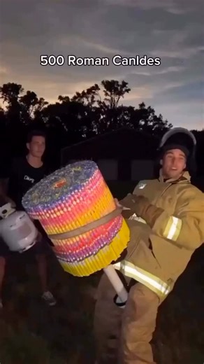 Stuff Exploding on Instagram: "They spent $10,000 on fireworks and they were gone in 20 seconds😳😂"