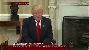 President-elect Trump met with President Obama in the Oval Office earlier and called Obama "a very good man." | CBS New York