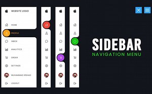 使用HTML、CSS和Javascript创建侧边栏菜单 | 源码下载