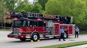 417K views · 5.2K reactions | Demonstration of Knightdale Fire Department's new Ladder 13 at Station 2 today, and which was followed by a wet-down ceremony. Pics coming. The 2021 Pierce Enforcer Ascendant, 1500/500/107-foot was delivered in March, and will go into service in a couple more weeks. Watch this space. | Legeros Fire Line | Facebook
