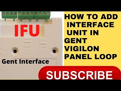 How to add an interface (IFU )unit in gent Vigilon panel #gent #firealar #technology || Vigilonpanel