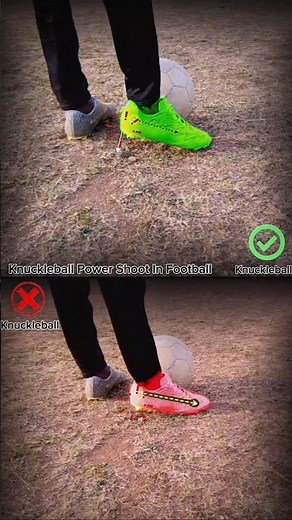 Knuckleball Power Shoot Tutorial #football #skills #soccer #shorts