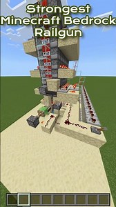 Minecraft Bedrock's Best One-Directional Railgun