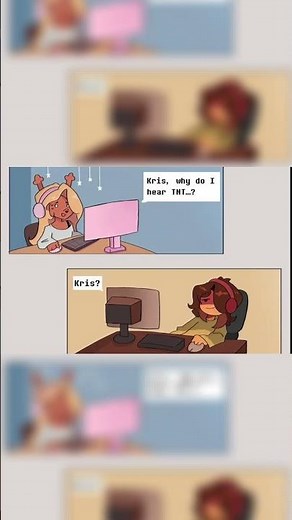 Noelle And Kris Played Minecraft...(Comic Dub) #deltarune #voiceacting #minecraft