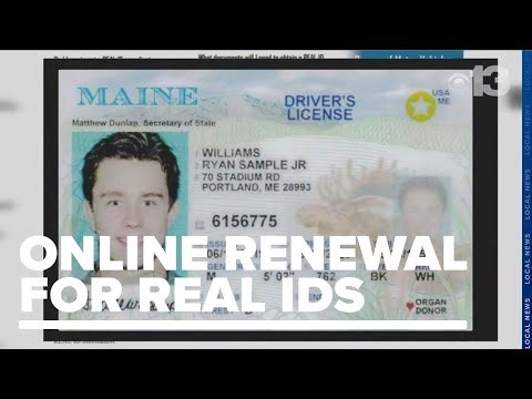 Maine launches online renewal system for Real IDs