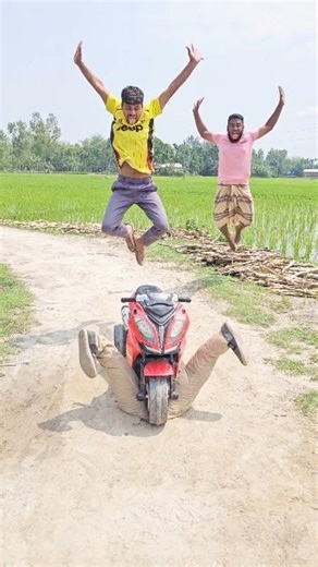 He could not understand where and how the motorcycle stopped