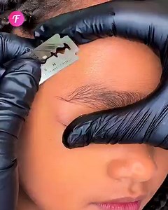 16M views · 73K reactions | Shaping eyebrows for a small girl can be a delicate process | Fabiosa Fitness | Facebook