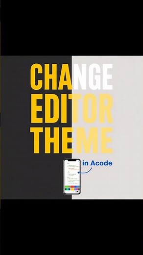 Acode: How to Change Your Editor Theme