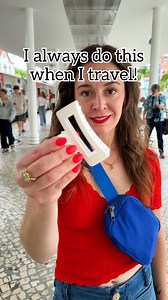 Easy Safety tip! 👍 Quick way to secure bag when traveling. #safety #tourism #purse | Jeff & Lauren