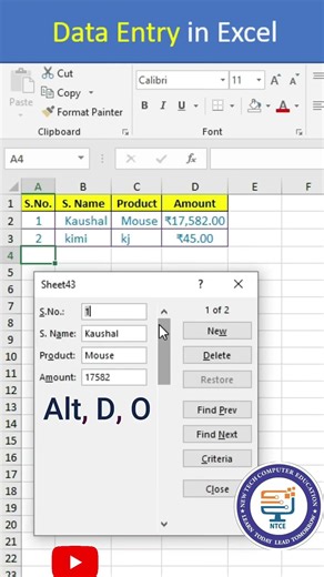 Excel Job Interview Questions Data Entry in Excel #excel​ #microsoftexcel​ #excel​ #exceltutorial​
