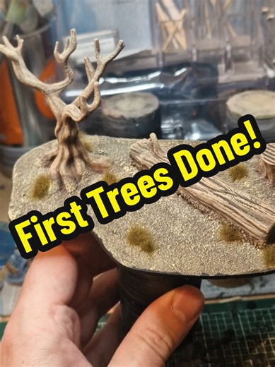 Ive had some new followers over the holidays so to catch you up im slowly working on some terrain to get a full table together. These trees are from @Blubber Cove mounted on a Warbases terrain base. Still have a couple more to finish. #miniaturewargaming #wargamingterrain #silverbayonet #skirmishwargaming #wargamesterrain