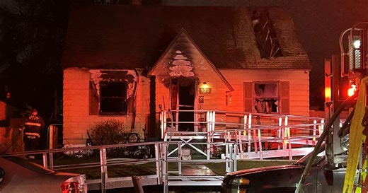 5 people injured, home severely damaged in early morning fire