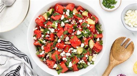 Refreshing watermelon salad recipe
