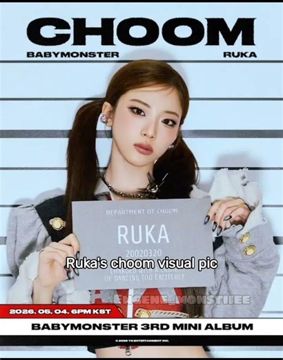 Ruka's choom visual pic babymonster 3rd mini album #kpop #babymonster