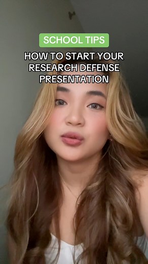 How to start your final defense presentation for first-timers | Gianna Abao